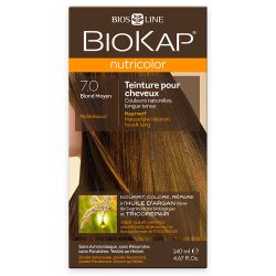 Nutricolor 7.0 blond moyen 140ml Biokap  dans votre magasin bio en ligne Etiketbio.eu
