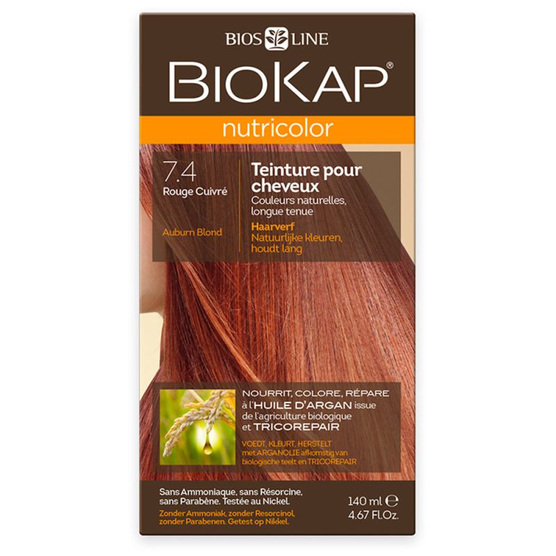 Nutricolor 7.4 rouge cuivre 140ml Biokap dans votre magasin bio en ligne Etiketbio.eu Nutricolor 7.4 rouge cuivre 140ml Biokap dans votre magasin bio en ligne Etiketbio.eu