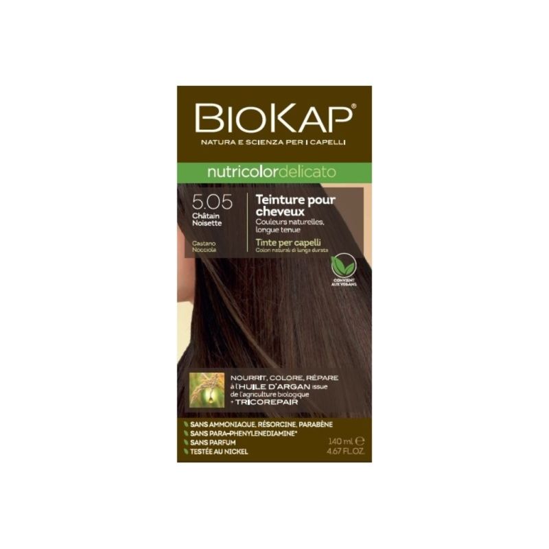Delicato 5.05 chatain noisette 140ml Biokap  dans votre magasin bio en ligne Etiketbio.eu