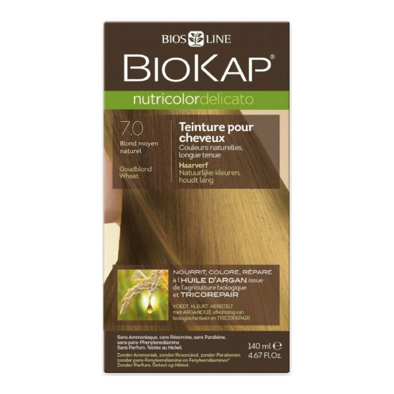 Delicato 7.0 blond moyen naturel 140ml Biokap  dans votre magasin bio en ligne Etiketbio.eu