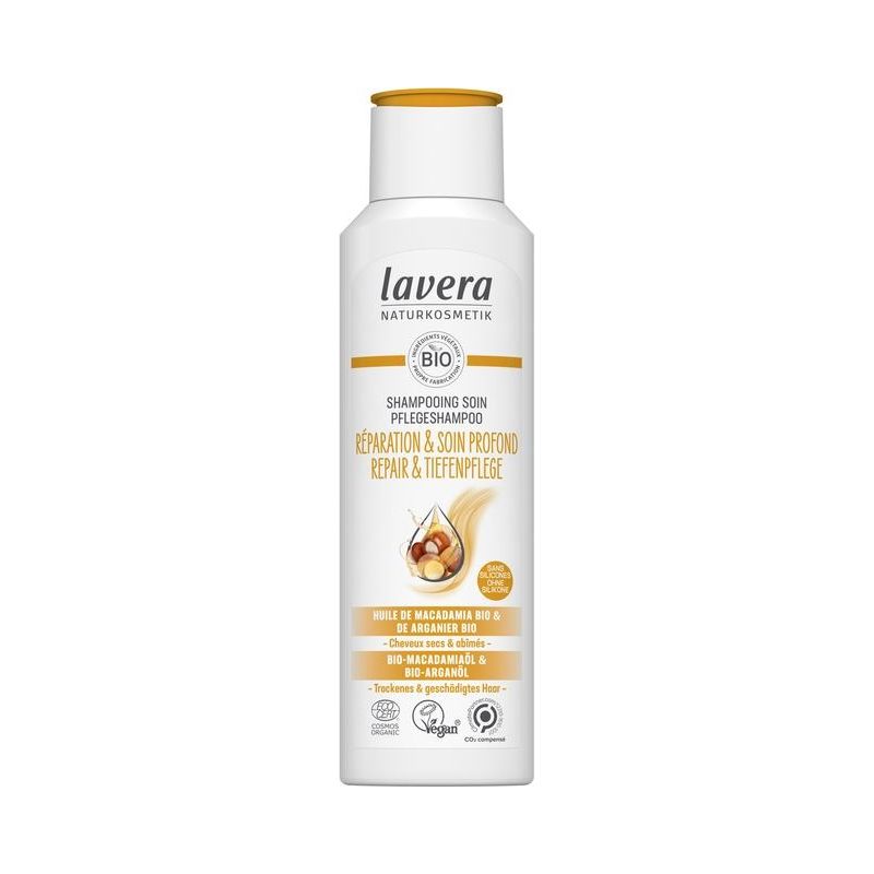 SHAMPOOING REPARATEUR EXPERT ET SOIN PROFOND 250ML LAVERA  dans votre magasin bio en ligne Etiketbio.eu