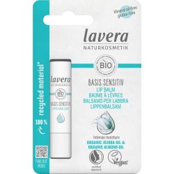 Baume a levre basis sensitiv Lavera  dans votre magasin bio en ligne Etiketbio.eu