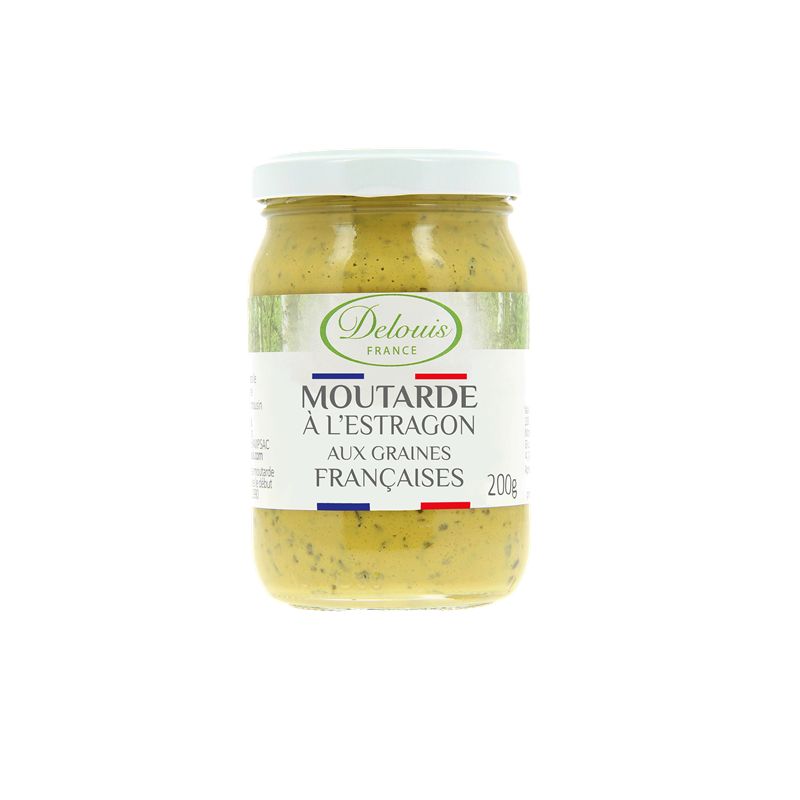 MOUTARDE ESTRAGON 200G | DELOUIS | Acheter sur EtiketBio.eu