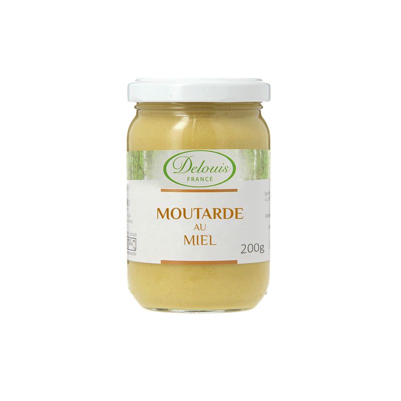 MOUTARDE AU MIEL 200G | DELOUIS | Acheter sur EtiketBio.eu