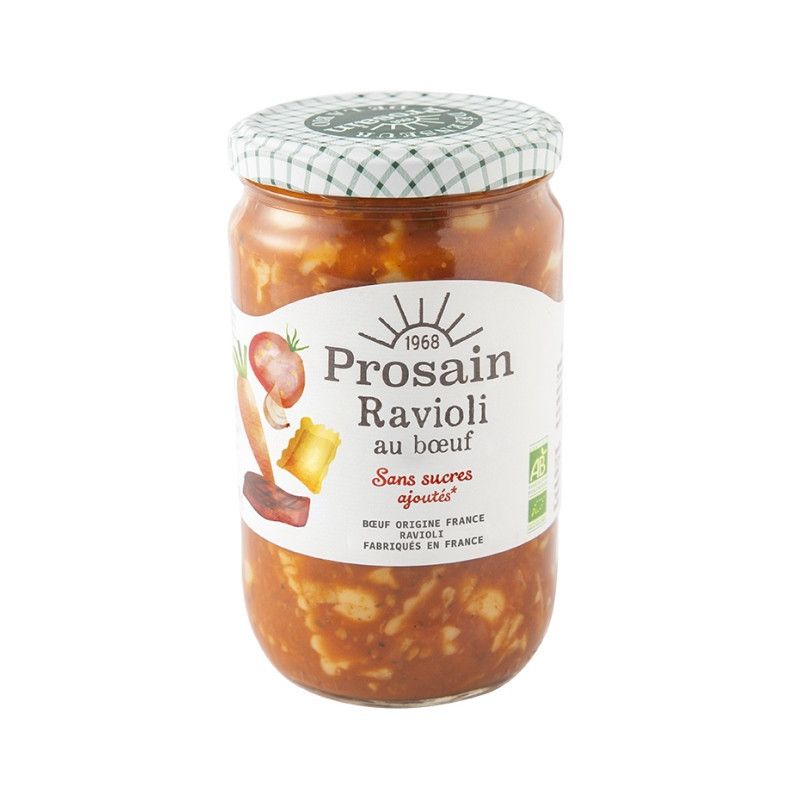 Ravioli au boeuf 680gr Prosain  dans votre magasin bio en ligne Etiketbio.eu