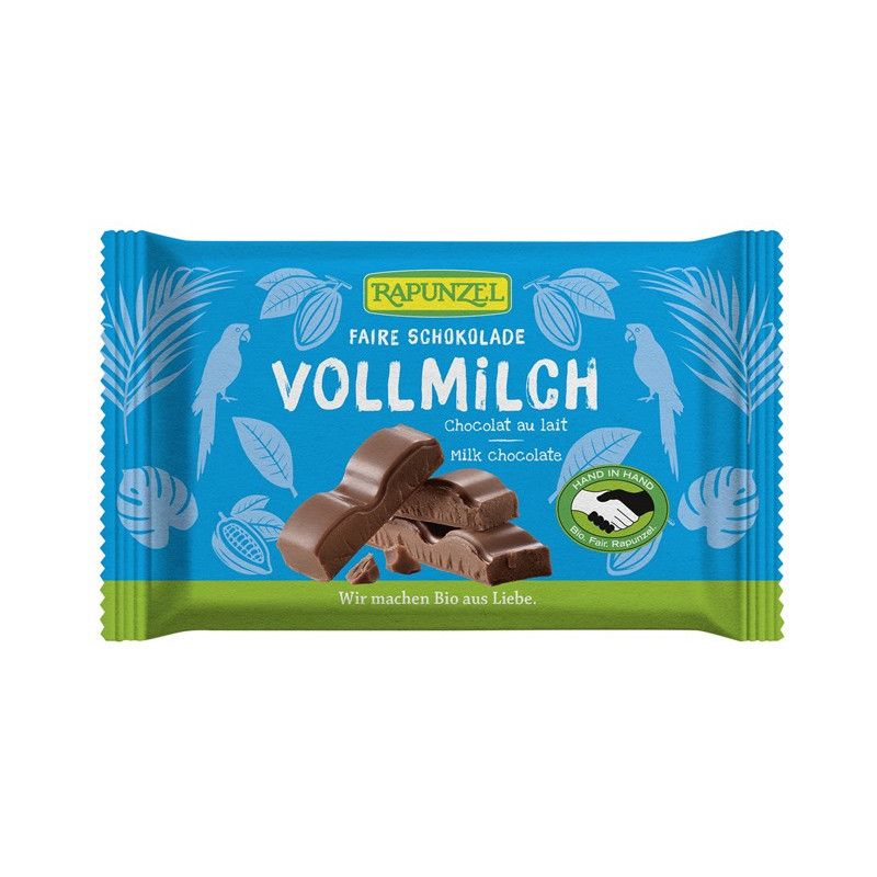 CHOCOLAT AU LAIT 34% DE CACAO SUCRE ROUX 100GR | RAPUNZEL | Acheter...