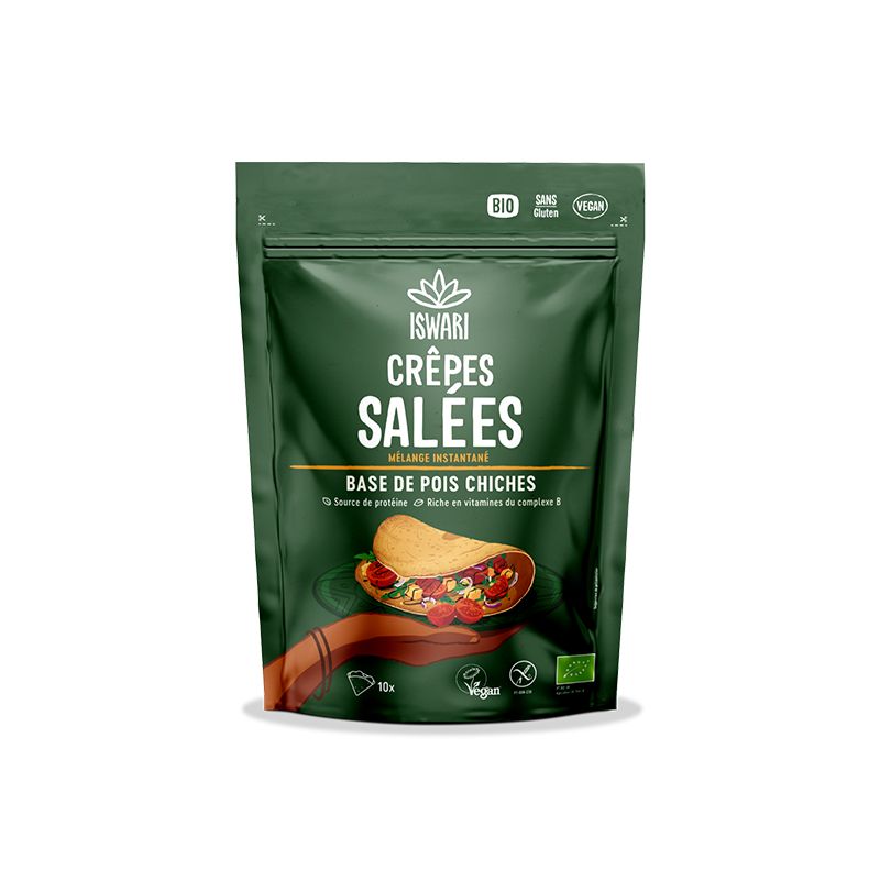 MIX CREPES SALEES 250G | ISWARI | Acheter sur EtiketBio.eu