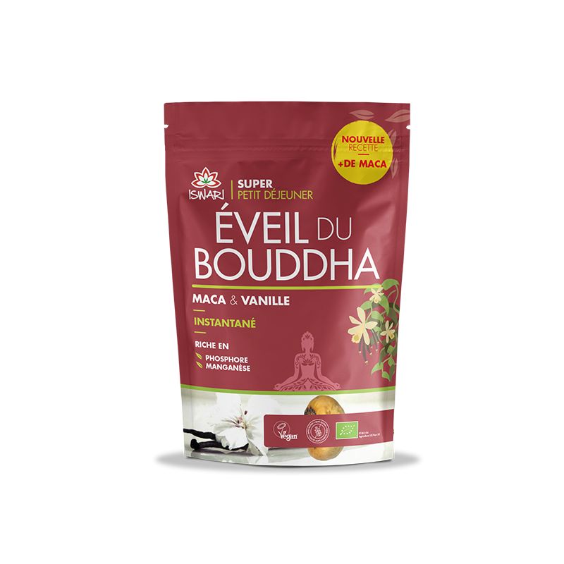 Eveil du bouddha maca vanille bio 360g Iswari dans votre magasin bio en ligne Etiketbio.eu Eveil du bouddha maca vanille bio 360g Iswari dans votre magasin bio en ligne Etiketbio.eu
