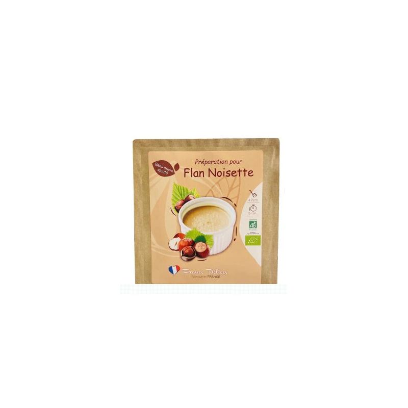 Flan aux noisettes sans sucre 12g France Délice dans votre magasin bio en ligne Etiketbio.eu Flan aux noisettes sans sucre 12g France Délice dans votre magasin bio en ligne Etiketbio.eu
