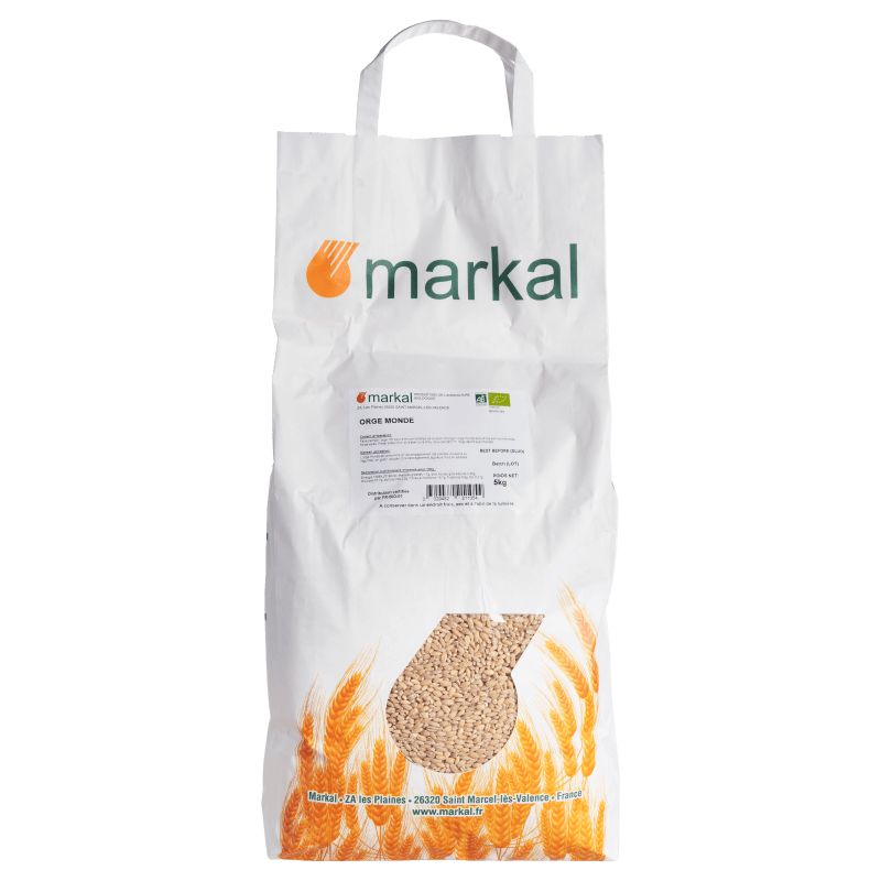 Orge monde 5 kg Markal dans votre magasin bio en ligne Etiketbio.eu Orge monde 5 kg Markal dans votre magasin bio en ligne Etiketbio.eu