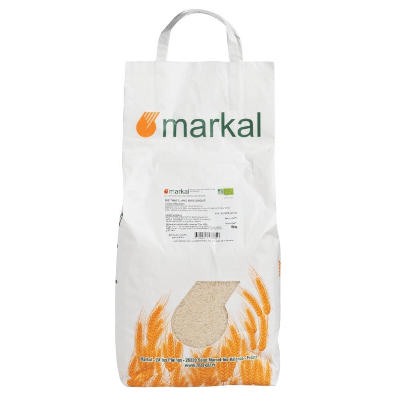 RIZ THAI BLANC 5 KG Markal  dans votre magasin bio en ligne Etiketbio.eu