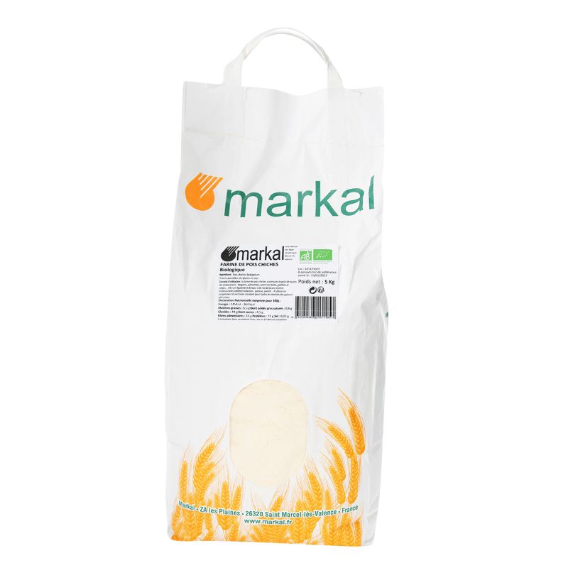 FARINE POIS CHICHES 5 KG | MARKAL | Acheter sur EtiketBio.eu