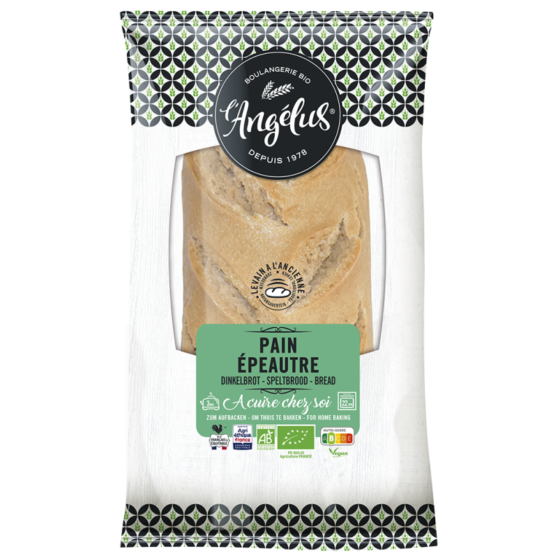 Pain epeautre 460gr Angélus  dans votre magasin bio en ligne Etiketbio.eu