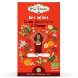 Infusion joie infinie(cacao cardamone orange)x16 Shoti Maa  dans votre magasin bio en ligne Etiketbio.eu