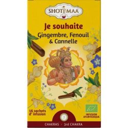 INFUSION JE SOUHAITE (GINGEMBRE FENOUIL CANNELLE) x16 | SHOTIMAA | ...