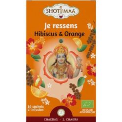 Infusion je ressens(hibiscus orange) x16 Shoti Maa  dans votre magasin bio en ligne Etiketbio.eu