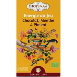 INFUSION ENERGIE DU FEU(CHOCOLAT MENTHE PIMENT) x16 | SHOTIMAA | Ac...