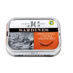 SARDINES PIQUANTES A HUILE OLIVE 115G | JACQUES GONIDEC | Acheter s...
