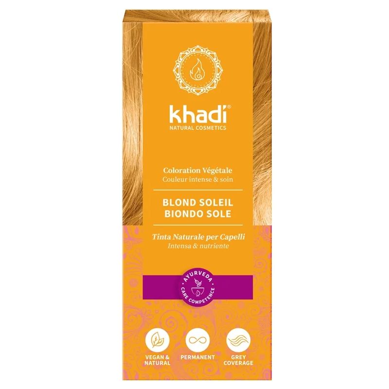 Coloration végétale blond soleil - 100 g Khadi  dans votre magasin bio en ligne Etiketbio.eu