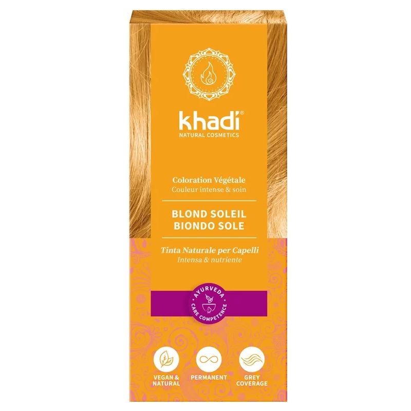 COLORATION VÉGÉTALE BLOND SOLEIL - 100 G | KHADI | Acheter sur Etik...