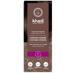 COLORATION VÉGÉTALE CHATAIN CENDRÉ - 100 G KHADI dans votre magasin bio en ligne Etiketbio.eu