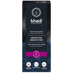 TEINTURE AUX PLANTES INDIGO PUR BLEU 100 KHADI  dans votre magasin bio en ligne Etiketbio.eu