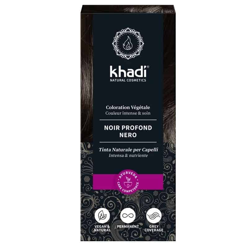 TEINTURE AUX PLANTES NOIR 100 GR Khadi  dans votre magasin bio en ligne Etiketbio.eu