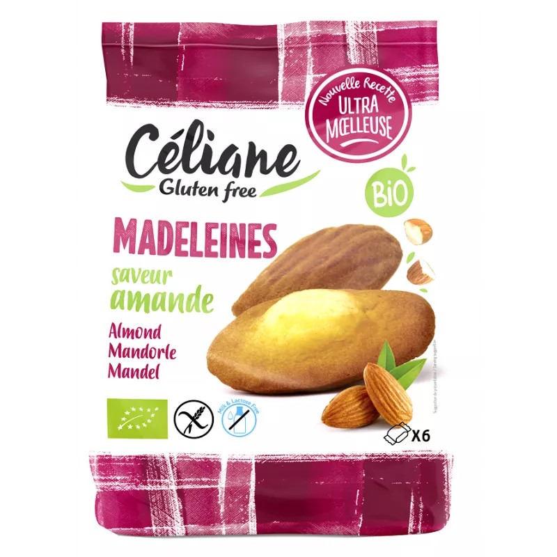 Madeleines amande 180g Les Recettes de Céliane dans votre magasin bio en ligne Etiketbio.eu Madeleines amande 180g Les Recettes de Céliane dans votre magasin bio en ligne Etiketbio.eu