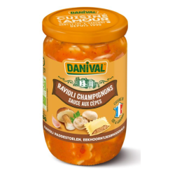 Ravioli aux legumes et sauce aux cepes 6 Danival dans votre magasin bio en ligne Etiketbio.eu
