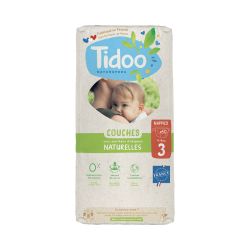 Couches naturelles t3 4-9kg Tidoo  dans votre magasin bio en ligne Etiketbio.eu