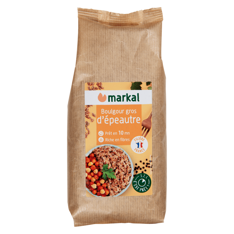 Boulghour d’épeautre 500g - Markal Markal dans votre magasin bio en ligne Etiketbio.eu Boulghour d’épeautre 500g - Markal Markal dans votre magasin bio en ligne Etiketbio.eu