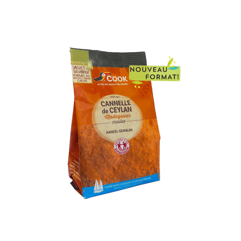CANNELLE POUDRE SACHET 100GR COOK dans votre magasin bio en ligne Etiketbio.eu CANNELLE POUDRE SACHET 100GR COOK dans votre magasin bio en ligne Etiketbio.eu