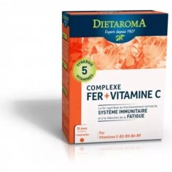 Complexe fer + vitamine c 30comps Dietaroma  dans votre magasin bio en ligne Etiketbio.eu