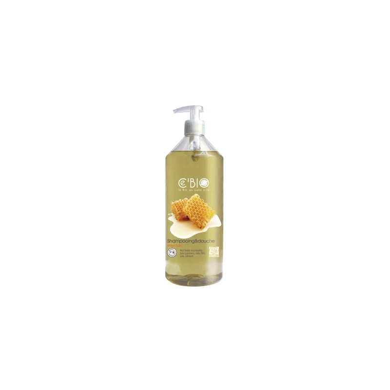Shampooing & douche miel bio 1l CE BIO dans votre magasin bio en ligne Etiketbio.eu Shampooing & douche miel bio 1l CE BIO dans votre magasin bio en ligne Etiketbio.eu