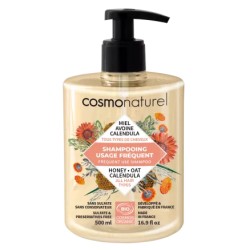 Shampooing usage fréquent miel calendula avoine 500ml Cosmo Naturel  dans votre magasin bio en ligne Etiketbio.eu