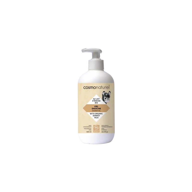 Gel bain douche au lait d anesse 500 ml Cosmo Naturel  dans votre magasin bio en ligne Etiketbio.eu
