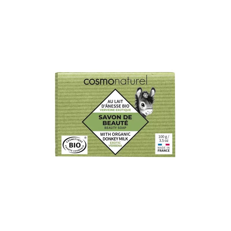 Savon anesse verveine 100 gr Cosmo Naturel dans votre magasin bio en ligne Etiketbio.eu Savon anesse verveine 100 gr Cosmo Naturel dans votre magasin bio en ligne Etiketbio.eu