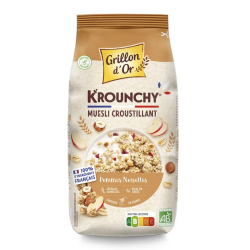 Krounchy pomme noisette 450gr Grillon d'Or  dans votre magasin bio en ligne Etiketbio.eu