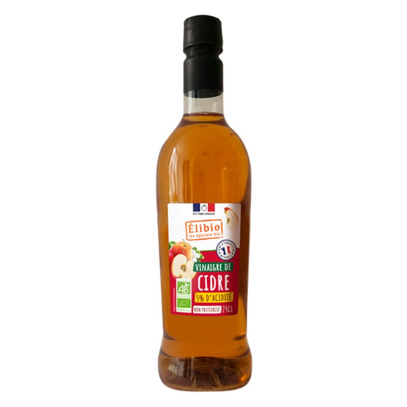 Vinaigre de cidre 5% 75cl Elibio dans votre magasin bio en ligne Etiketbio.eu Vinaigre de cidre 5% 75cl Elibio dans votre magasin bio en ligne Etiketbio.eu
