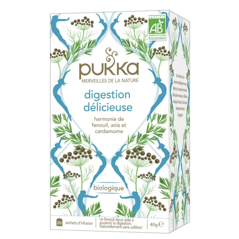 Pukka digestion delicieuse Pukka  dans votre magasin bio en ligne Etiketbio.eu