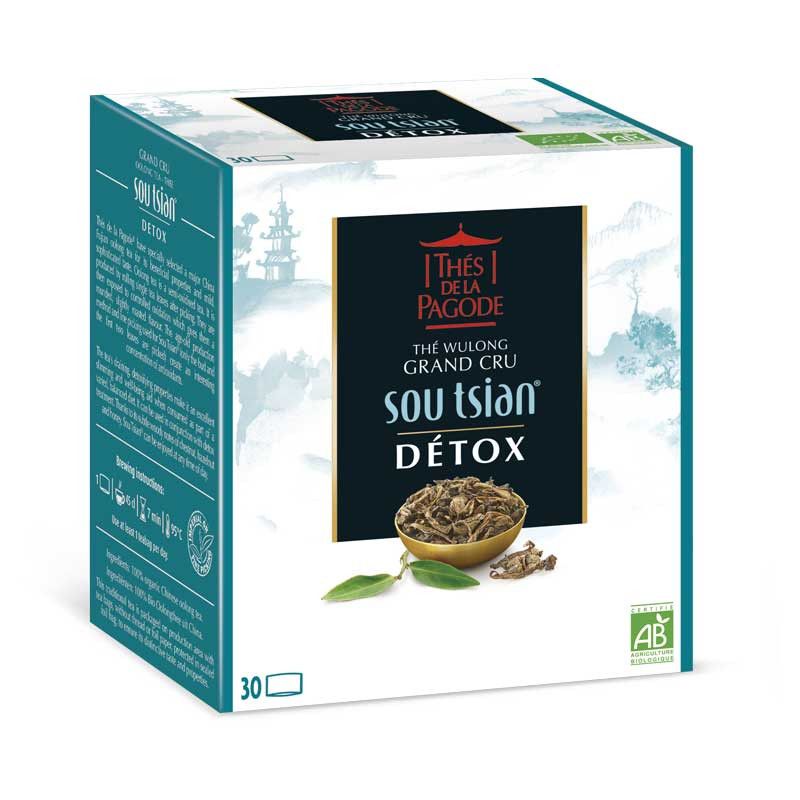 SOU TSIAN DETOX 30 INFUSETTES Les Thés de la Pagode  dans votre magasin bio en ligne Etiketbio.eu