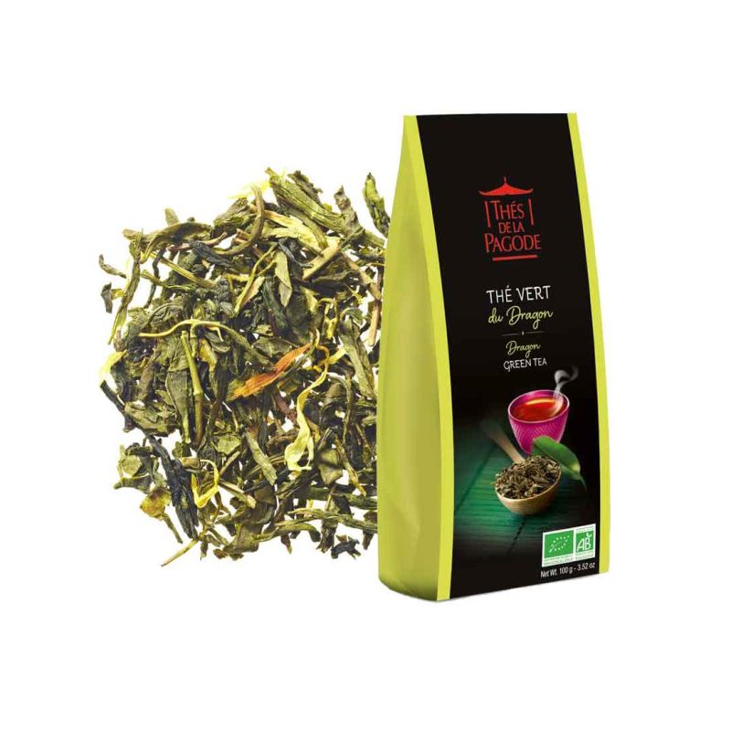 THE VERT DU DRAGON 100G Les Thés de la Pagode  dans votre magasin bio en ligne Etiketbio.eu