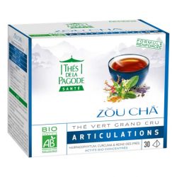 ZOU CHA BIO THE VERT SENCHA AU CURCUMA, Les Thés de la Pagode  dans votre magasin bio en ligne Etiketbio.eu