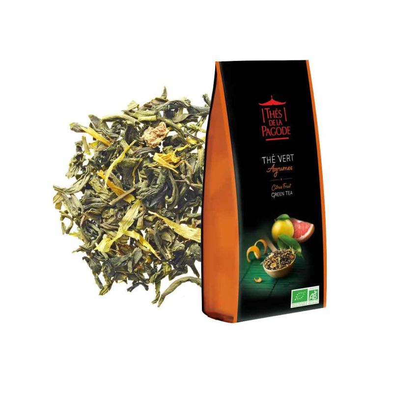 THE VERT AGRUMES 100G Les Thés de la Pagode  dans votre magasin bio en ligne Etiketbio.eu