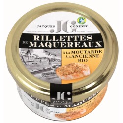 RILLETTES MAQUEREAUX MOUTARDE ANCIENNE 90G JACQUES GONIDEC dans votre magasin bio en ligne Etiketbio.eu
