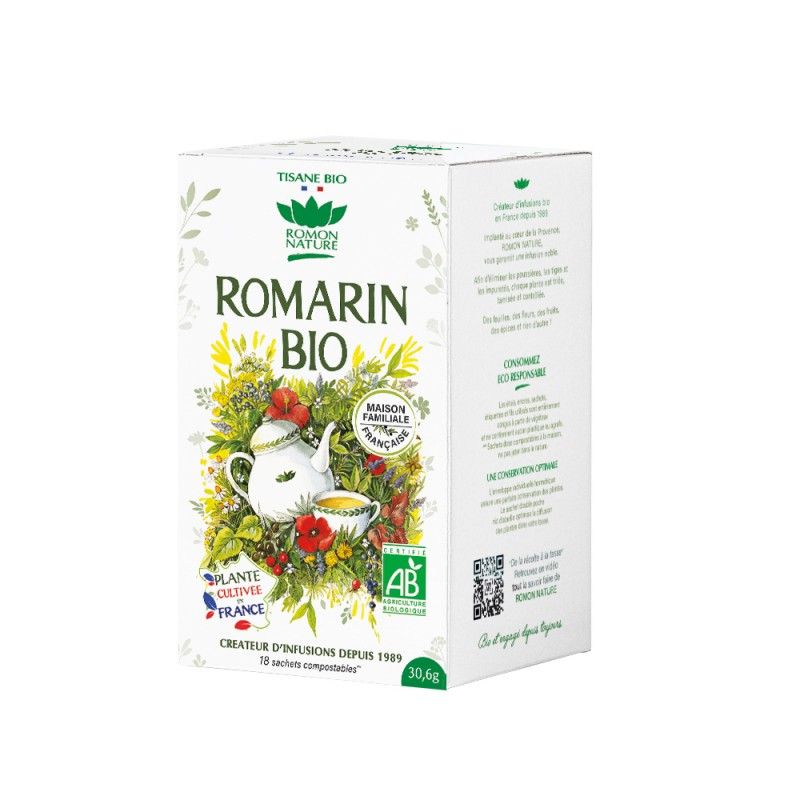 Romarin 30.6g 18 sachets Romon Nature  dans votre magasin bio en ligne Etiketbio.eu