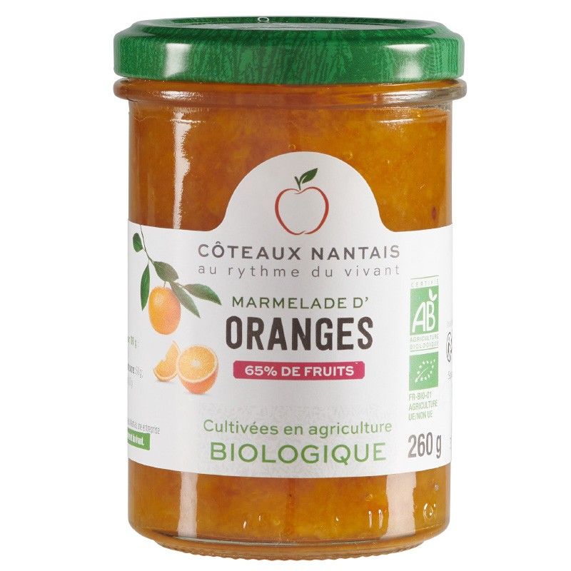 Marmelade d'orange 260gr Coteaux Nantais  dans votre magasin bio en ligne Etiketbio.eu