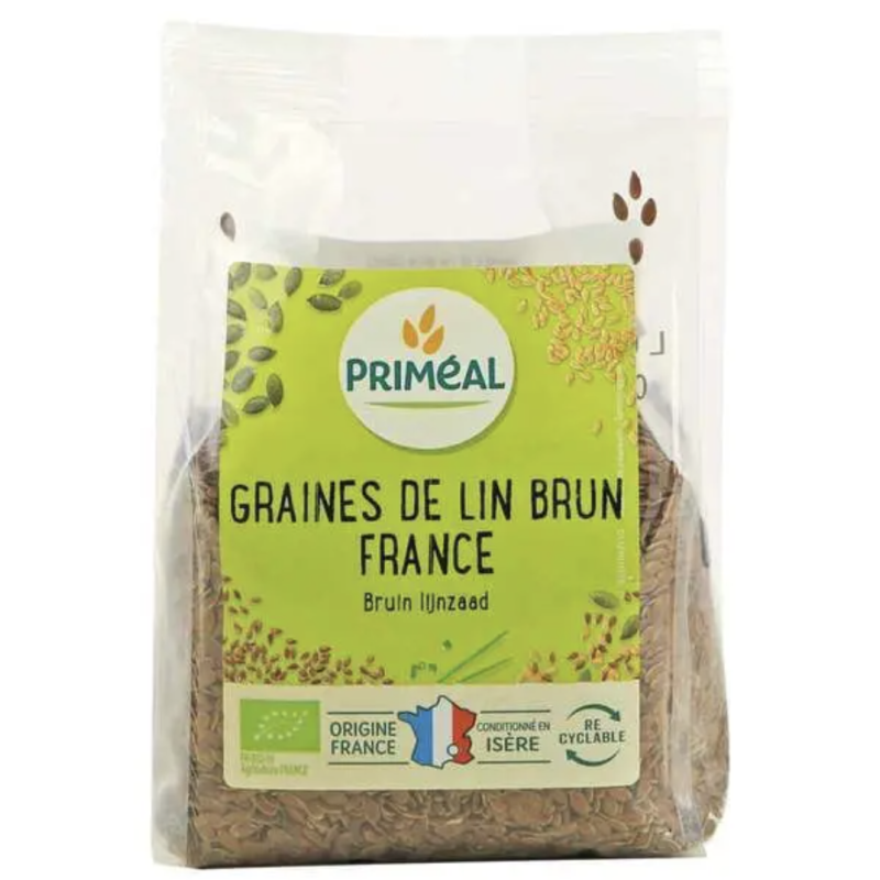 Graine de lin brun france 250g Priméal dans votre magasin bio en ligne Etiketbio.eu Graine de lin brun france 250g Priméal dans votre magasin bio en ligne Etiketbio.eu