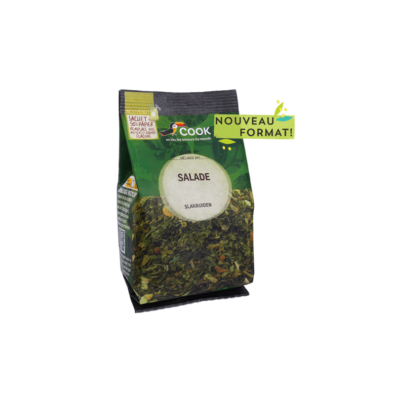Melange salade moulu sachet 80gr Cook  dans votre magasin bio en ligne Etiketbio.eu Melange salade moulu sachet 80gr Cook  dans votre magasin bio en ligne Etiketbio.eu