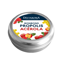 Bonbons propolis et acerola 50gr Dietaroma dans votre magasin bio en ligne Etiketbio.eu